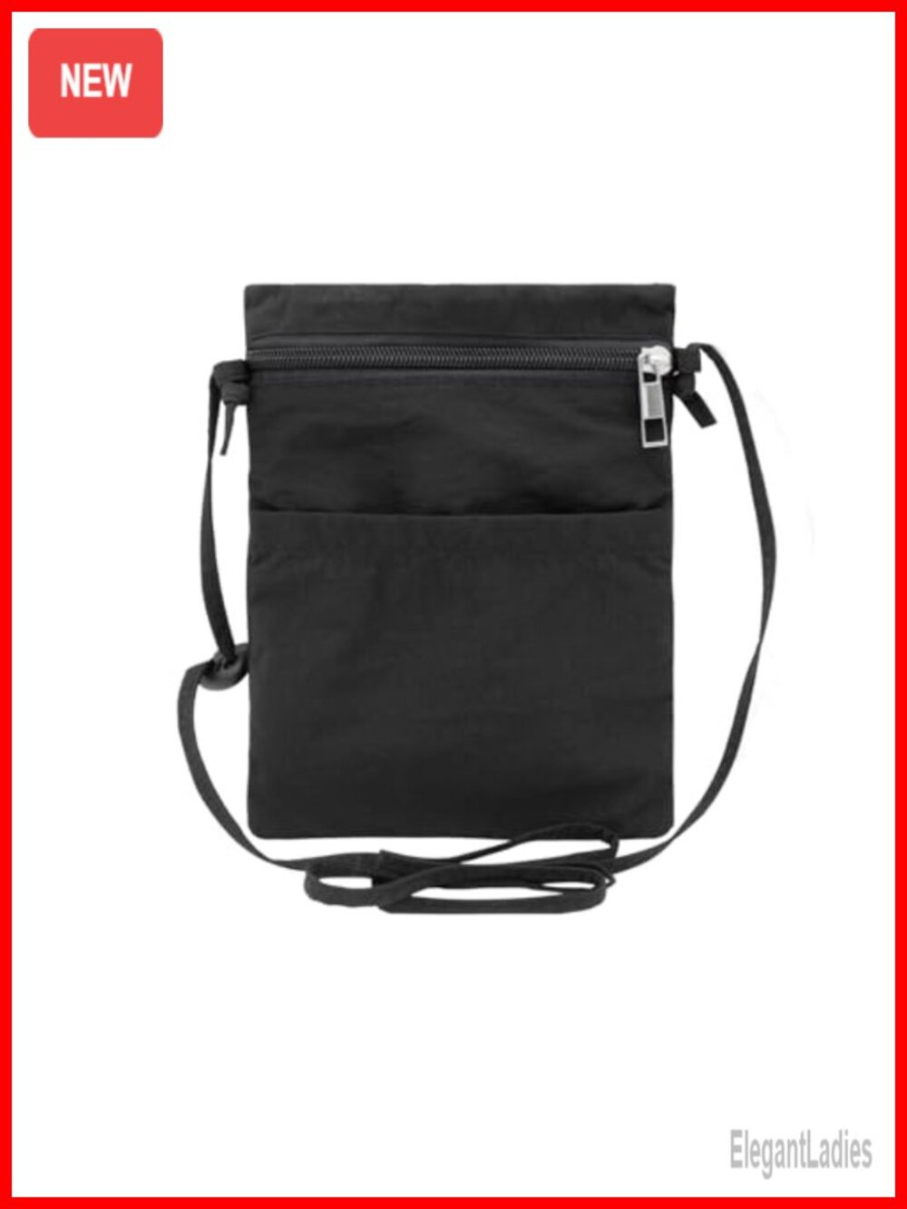 Nylon Ultralight Crossbody Cell Phone Purse with Zipper Adjustable Strap